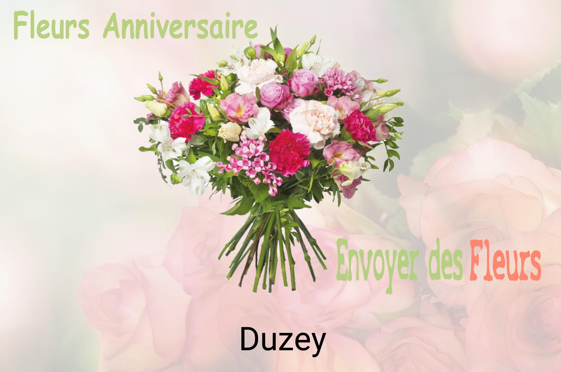 Bouquet de fleurs d’anniversaire livré à Duzey
