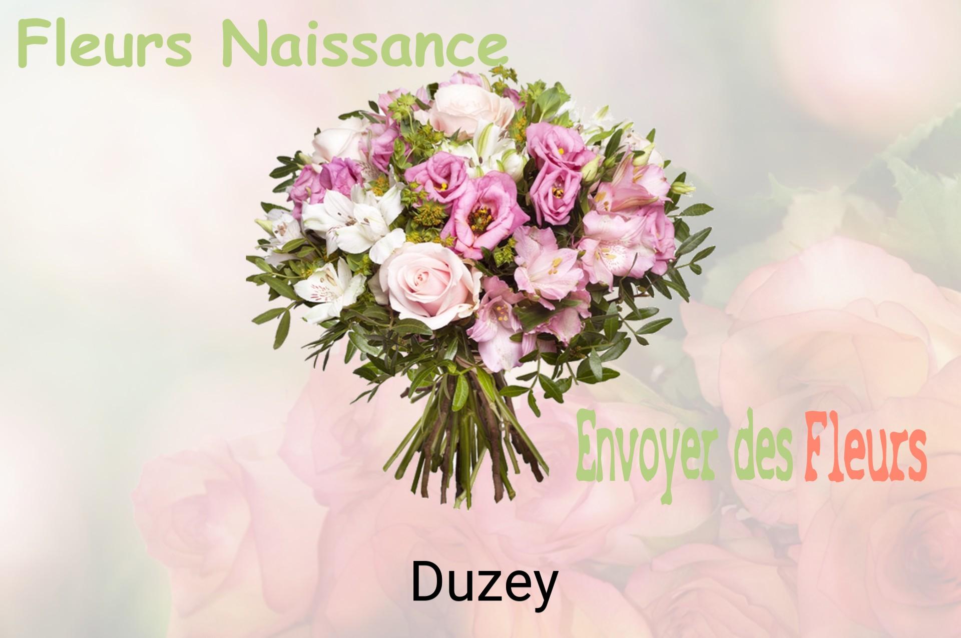 Bouquet de fleurs de naissance livré à Duzey